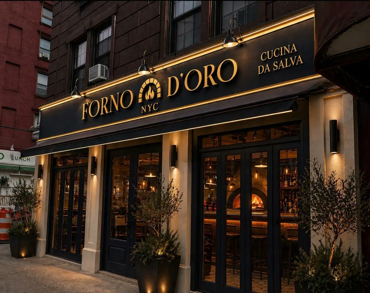 The front of Forno d'Oro, Cucina da Salva, on 8th Avenue